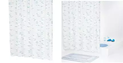 Штора для ванной «Ridder» Sylt 32313 180/200 белая