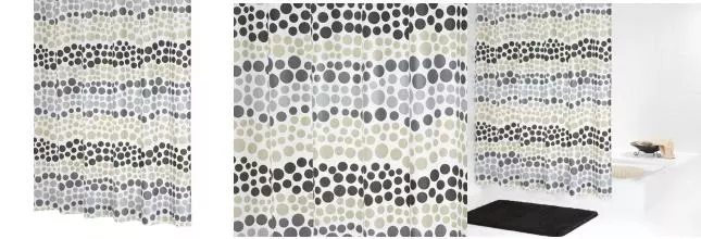 Штора для ванной «Ridder» Layer 32329 180/200 бежевая/серая