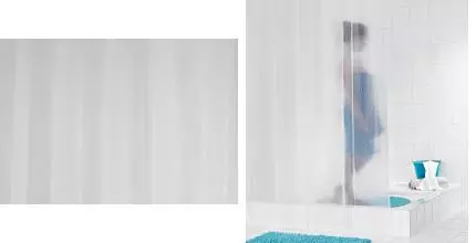 Штора для ванной «Ridder» Stripe 35880 180/200 полупрозрачная