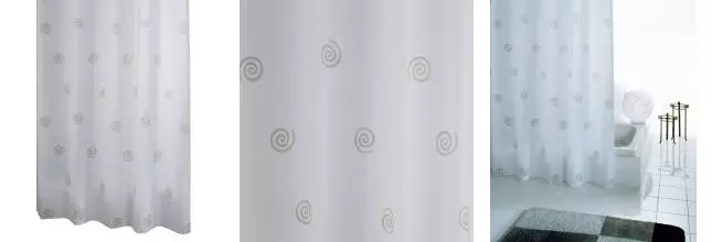 Штора для ванной «Ridder» Univers 41327 180/200 белая
