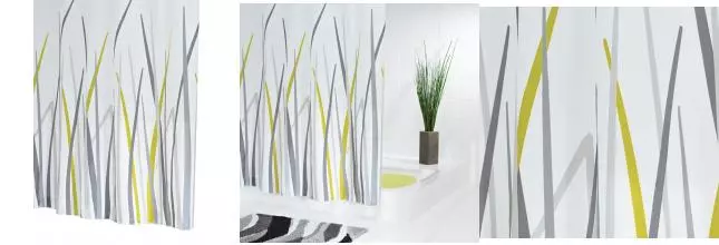Штора для ванной «Ridder» Gras 42385 180/200 серая