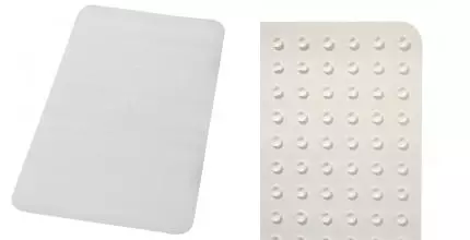 Противоскользящий коврик в ванну «Ridder» Basic 167301 71/36 каучук белый