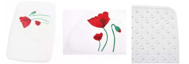 Противоскользящий коврик в ванну «Ridder» Mohn 62010 72/38 каучук красный