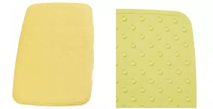 Противоскользящий коврик в ванну «Ridder» Capri 66084 72/38 каучук жёлтый