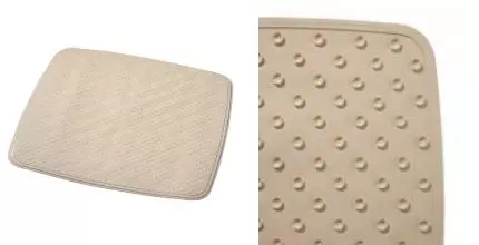 Противоскользящий коврик в ванну «Ridder» Capri 66289 54/54 каучук бежевый