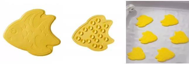 Комплект ковриков в ванну «Ridder» Slip-Not XXS 69404 каучук жёлтый