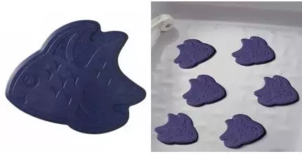 Комплект ковриков в ванну «Ridder» Slip-Not XXS 69453 каучук синий