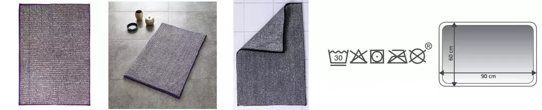 Коврик для ванной «Ridder» Fresh 7021413 90/60 полиэстер фиолетовый