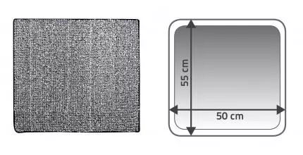Коврик для ванной «Ridder» Fresh 7021810 50/55 полиэстер чёрный