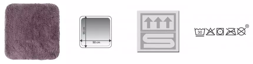 Коврик для ванной «Ridder» Chic 7104817 50/55 полиэстер бежевый/коричневый