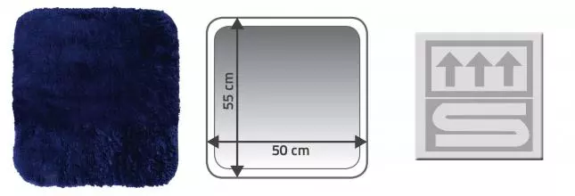 Коврик для ванной «Ridder» Chic 7104833 50/55 полиэстер синий