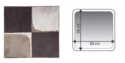 Коврик для ванной «Ridder» Quad 7106809 50/55 акрил бежевый