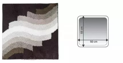 Коврик для ванной «Ridder» Streak 7107809 50/55 акрил бежевый