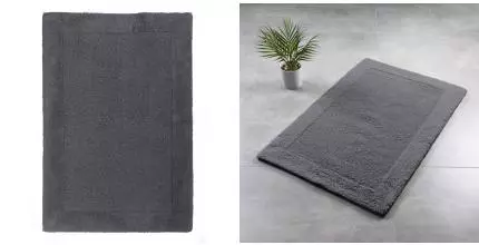 Коврик для ванной «Ridder» Amelie 7214317 90/60 хлопок тёмно-серый