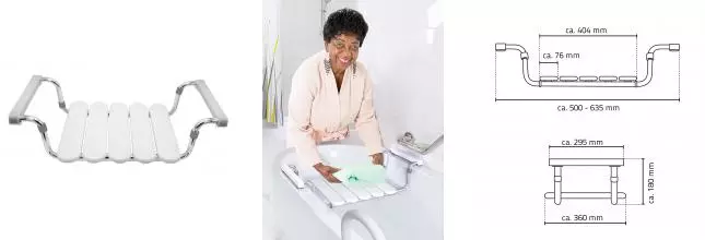 Сиденье в ванну «Ridder» Pro А180101 на ванну белое