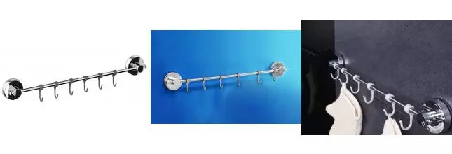 Планка с крючками «Ridder» 12120100 на стену хром Планка с крючками «Ridder» 12120100 на стену хром