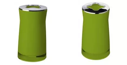 Стакан для зубных щёток «Ridder» Disco 2103205 на стол зелёный Стакан для зубных щёток «Ridder» Disco 2103205 на стол зелёный