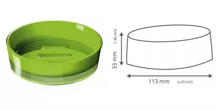 Мыльница «Ridder» Disco 2103305 на стол зелёная Мыльница «Ridder» Disco 2103305 на стол зелёная