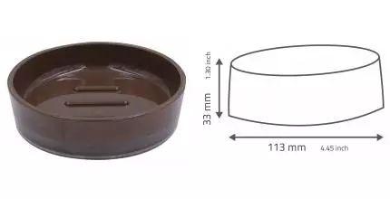 Мыльница «Ridder» Disco 2103308 на стол коричневая