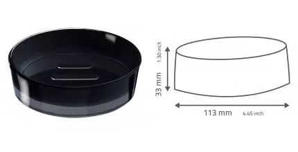 Мыльница «Ridder» Disco 2103310 на стол чёрная Мыльница «Ridder» Disco 2103310 на стол чёрная