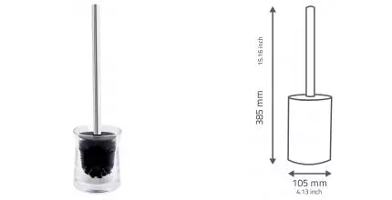 Ёршик для унитаза «Ridder» Disco 2103400 напольный прозрачный Ёршик для унитаза «Ridder» Disco 2103400 напольный прозрачный