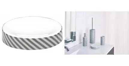 Мыльница «Ridder» Emily 2122307 на стол серая