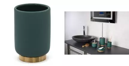 Стакан для зубных щёток «Ridder» Fancy 2126105 на стол зелёный