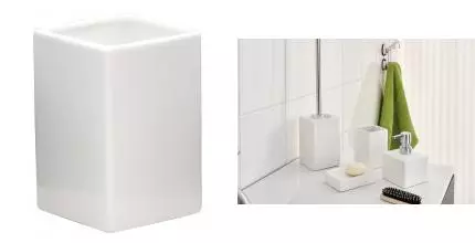 Стакан для зубных щёток «Ridder» Cube 2135101 на стол белый