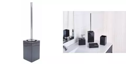 Ёршик для унитаза «Ridder» Cube 2135417 напольный тёмно-серый