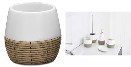 Стакан для зубных щёток «Ridder» Safari 2151101 на стол белый