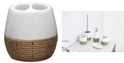 Стакан для зубных щёток «Ridder» Safari 2151201 на стол белый