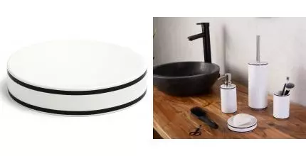 Мыльница «Ridder» Nena 2158301 на стол белая