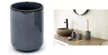 Стакан для зубных щёток «Ridder» Abby 2160137 на стол серый Стакан для зубных щёток «Ridder» Abby 2160137 на стол серый