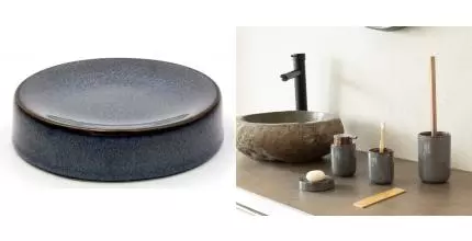 Мыльница «Ridder» Abby 2160337 на стол серая Мыльница «Ridder» Abby 2160337 на стол серая