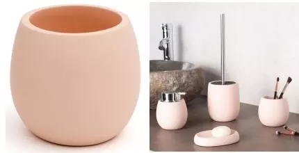 Стакан для зубных щёток «Ridder» Lina 2161102 на стол розовый