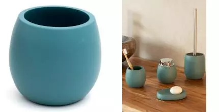 Стакан для зубных щёток «Ridder» Lina 2161105 на стол морская волна