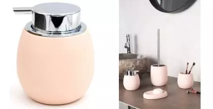 Дозатор для мыла «Ridder» Lina 2161502 на стол розовый