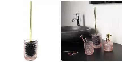 Ёршик для унитаза «Ridder» Jade 2164402 напольный розовый прозрачный Ёршик для унитаза «Ridder» Jade 2164402 напольный розовый прозрачный