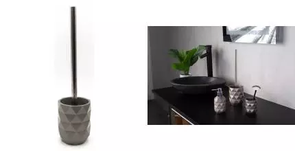 Ёршик для унитаза «Ridder» Joyce 2165407 напольный серый металлик