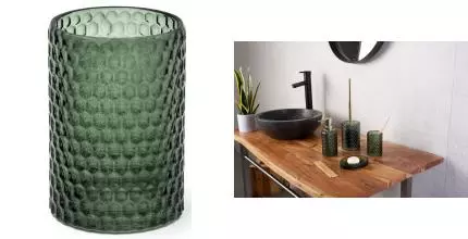 Стакан для зубных щёток «Ridder» Sherine 2166105 на стол зелёный