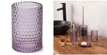 Стакан для зубных щёток «Ridder» Sherine 2166113 на стол фиолетовый