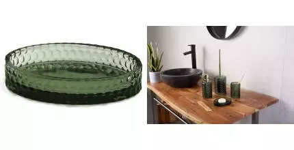 Мыльница «Ridder» Sherine 2166305 на стол зелёная