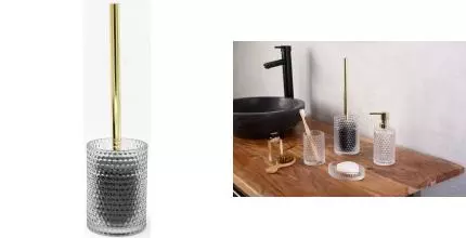 Ёршик для унитаза «Ridder» Sherine 2166400 напольный прозрачный