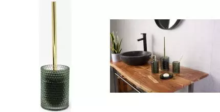 Ёршик для унитаза «Ridder» Sherine 2166405 напольный зелёный