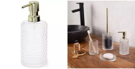 Дозатор для мыла «Ridder» Sherine 2166500 на стол прозрачный