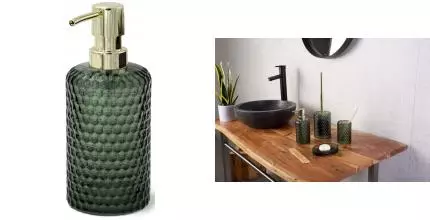 Дозатор для мыла «Ridder» Sherine 2166505 на стол зелёный