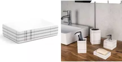 Мыльница «Ridder» Scotty 2172300 на стол белая