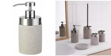 Дозатор для мыла «Ridder» Stone 22010511 на стол бежевый Дозатор для мыла «Ridder» Stone 22010511 на стол бежевый