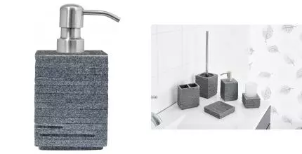 Дозатор для мыла «Ridder» Brick 22150507 на стол серый