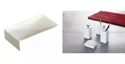 Мыльница «Ridder» Rom 22290301 на стол белая